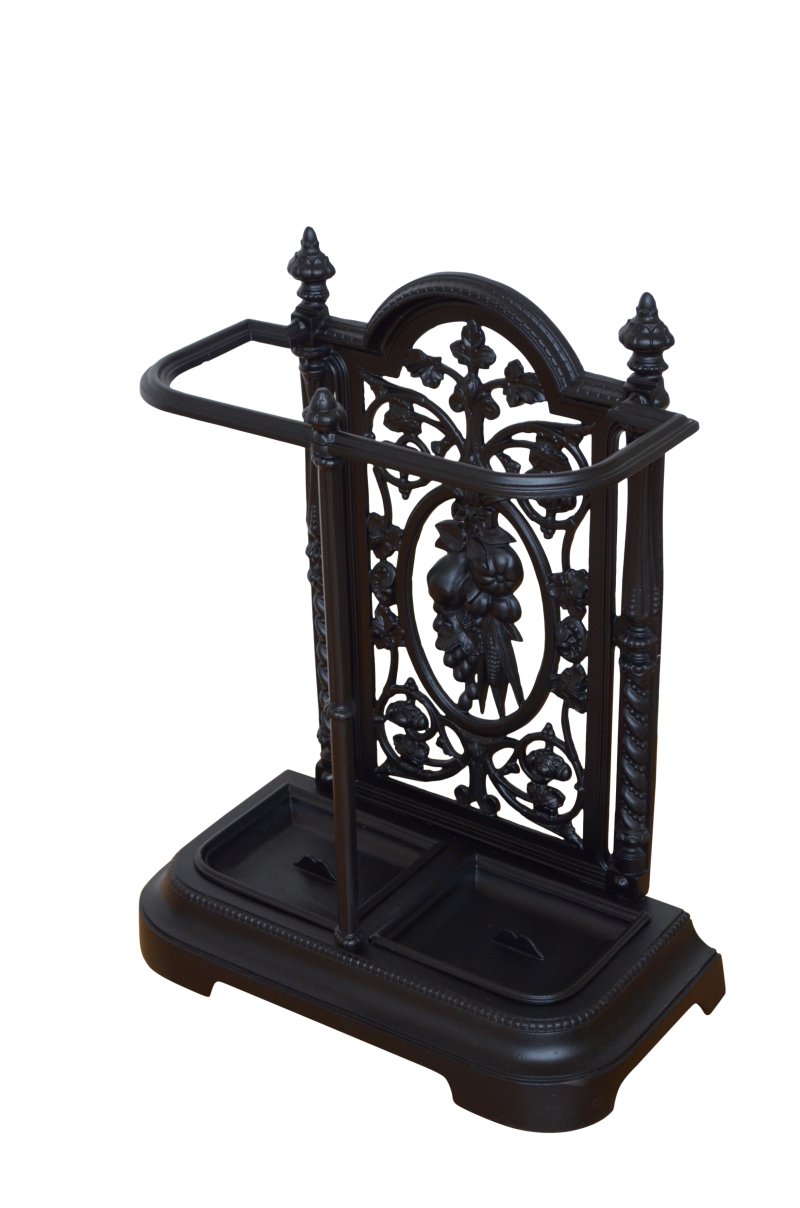 English Victorian Cast Iron Umbrella Stand - Image 2